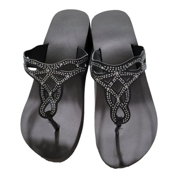 Unbranded Shoes - Women's Teen Fashion Wedge Platform Sandals Size 8 Flip Flops Slip-On Shoes